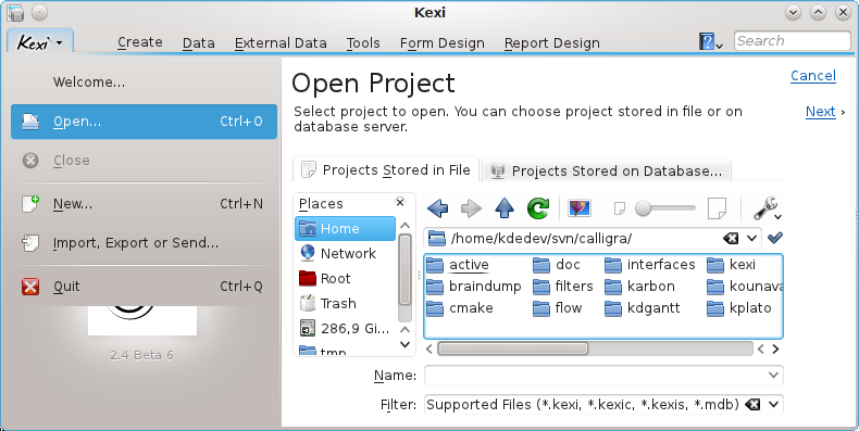 File:Kexi openproject.png