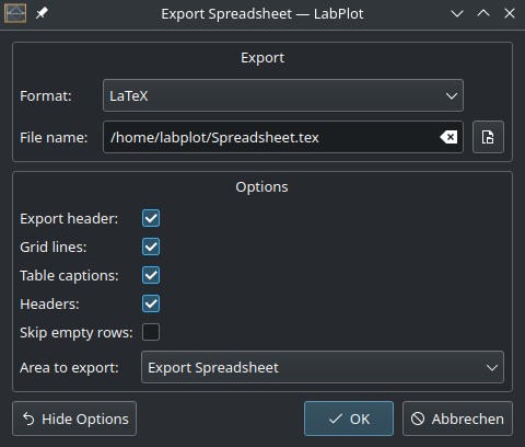 File:LabPlot Export spreadsheet latex.png