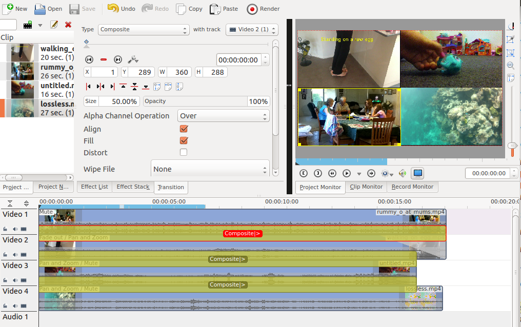 Figure 1. - Time Line Setup