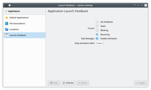 Application Launch Feedback