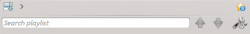 Playlist search bar