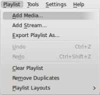 The Amarok Playlist Menu