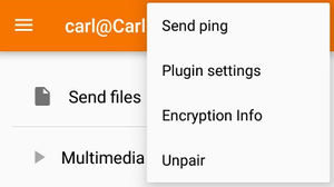 Send a ping to your computer with android