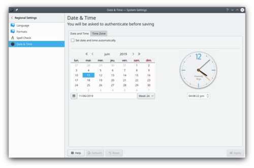 Setting the system date and time